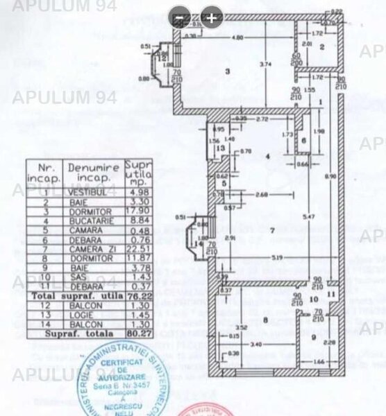 Vanzare Apartament 3 camere Vacaresti